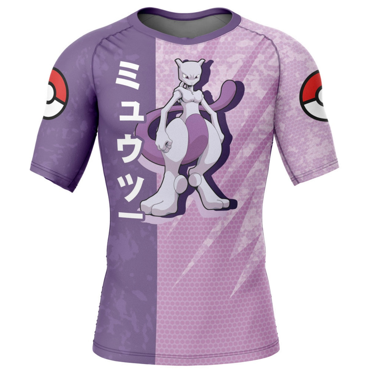 Pokemon Mewtwo Premium Short Sleeve Rash Guard - MADE TO ORDER 2 WEEK DISPATCH