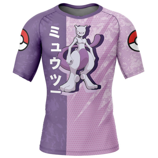 Pokemon Mewtwo Premium Short Sleeve Rash Guard - MADE TO ORDER 2 WEEK DISPATCH