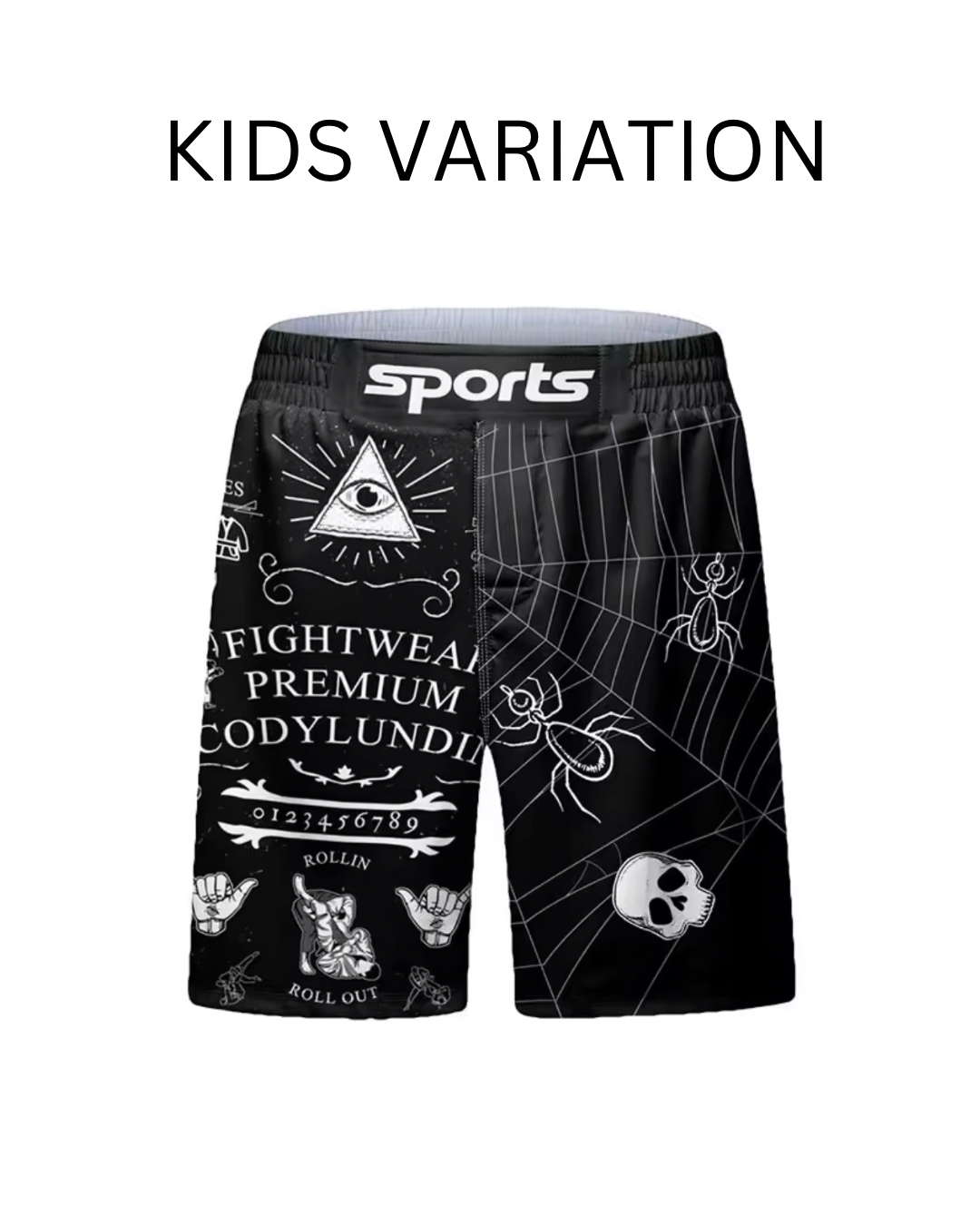 Ouija Premium BJJ No Gi / MMA Set. Rash Guard, Shorts & Spats - MADE TO ORDER 2 WEEK DISPATCH