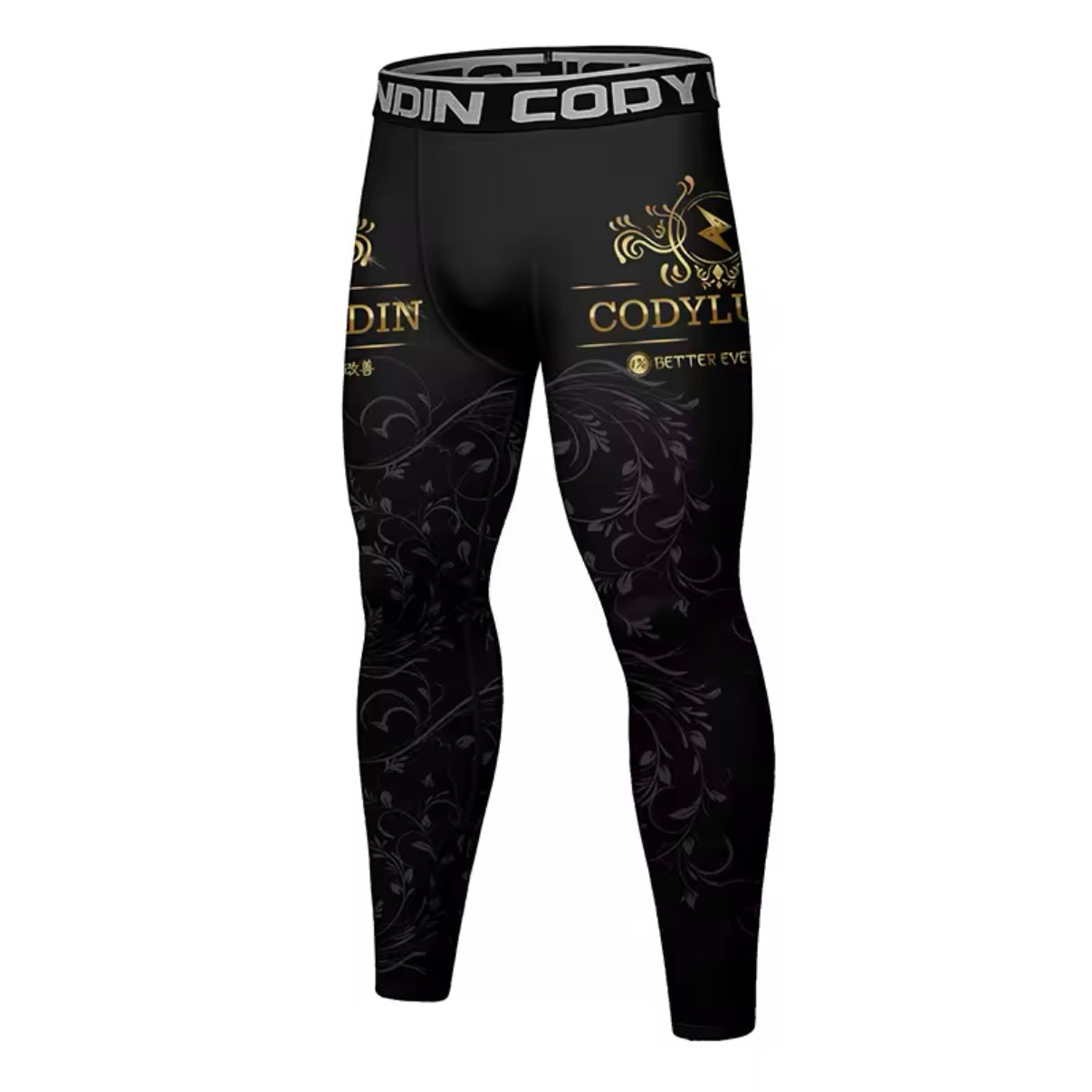 Black & Good Premium Compression Spats for BJJ, MMA, Wrestling, CrossFit, Yoga, Running, Cycling, and More - MADE TO ORDER 2 WEEK DISPATCH