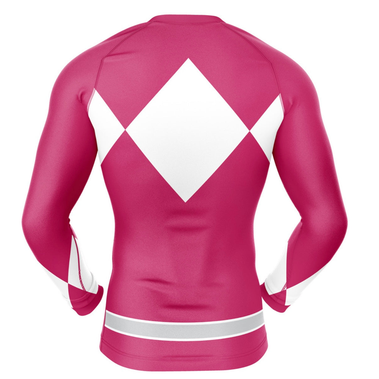 Pink Power Ranger Premium Rash Guard - LONG OR SHORT SLEEVE - MADE TO ORDER 2 WEEK DISPATCH