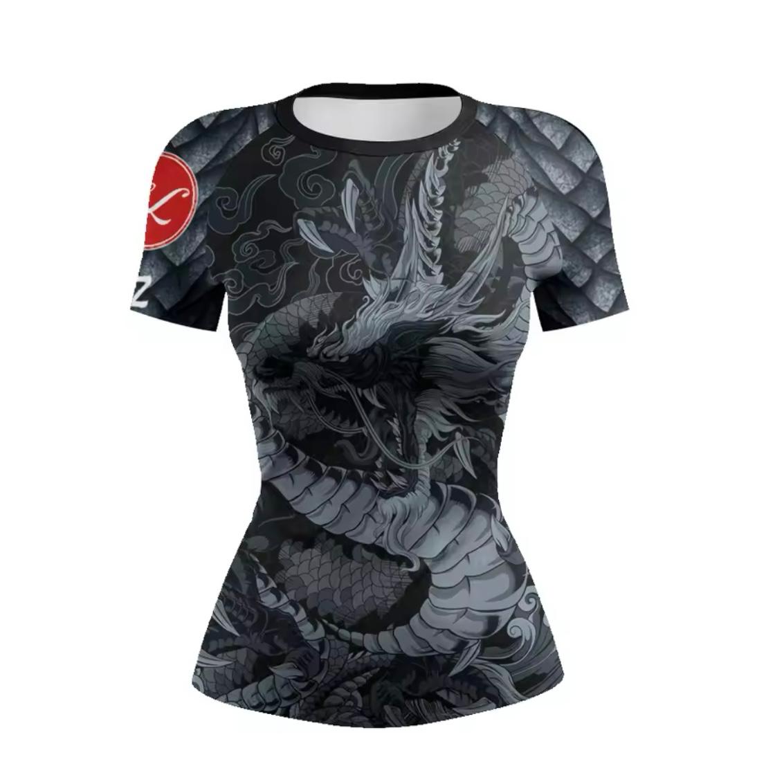 Women’s Black Dragon Premium BJJ / MMA Rash Guard - MADE TO ORDER 2 WEEK DISPATCH