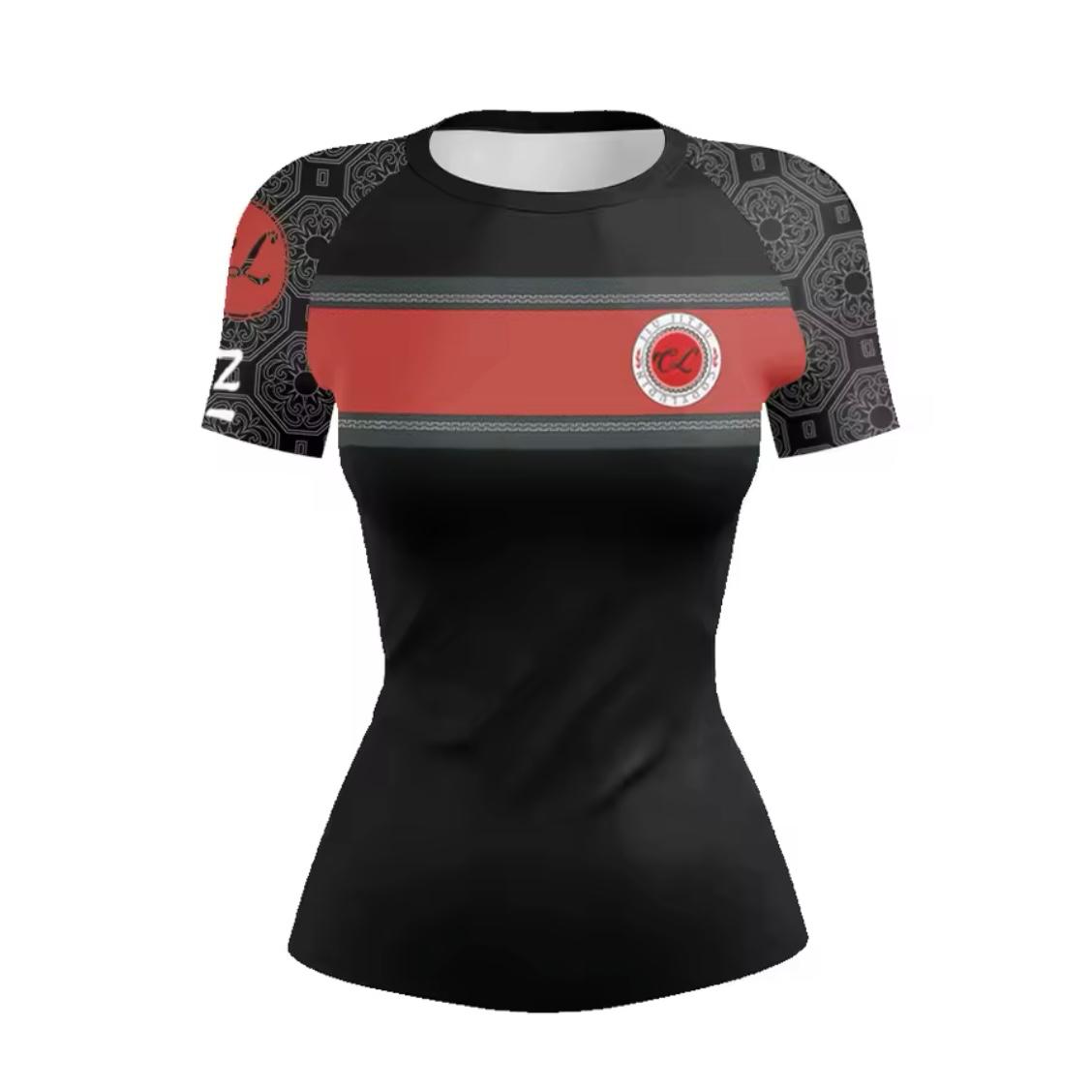Women’s Black & Red Premium BJJ / MMA Rash Guard - MADE TO ORDER 2 WEEK DISPATCH