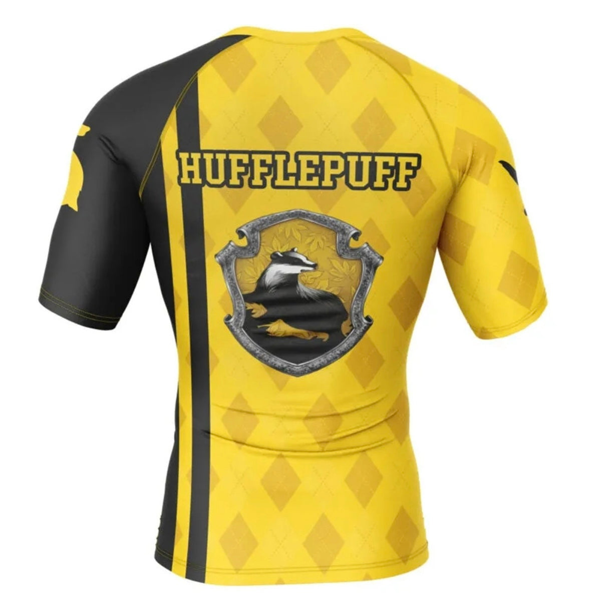 Harry Potter Hufflepuff Premium Short Sleeve Rash Guard - MADE TO ORDER 2 WEEK DISPATCH