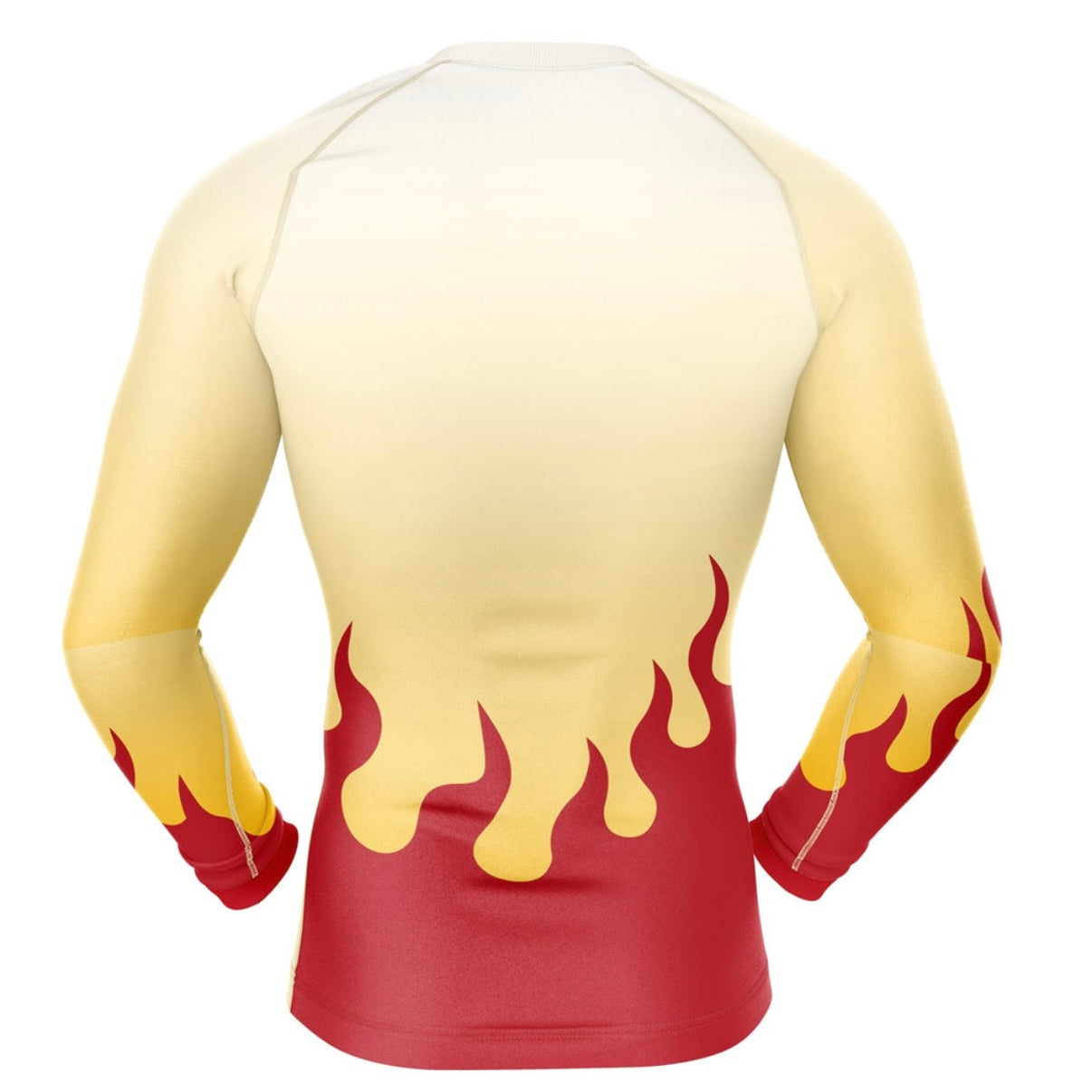 Demon Slayer Rengoku Premium Rash Guard - LONG OR SHORT SLEEVE - MADE TO ORDER 2 WEEK DISPATCH