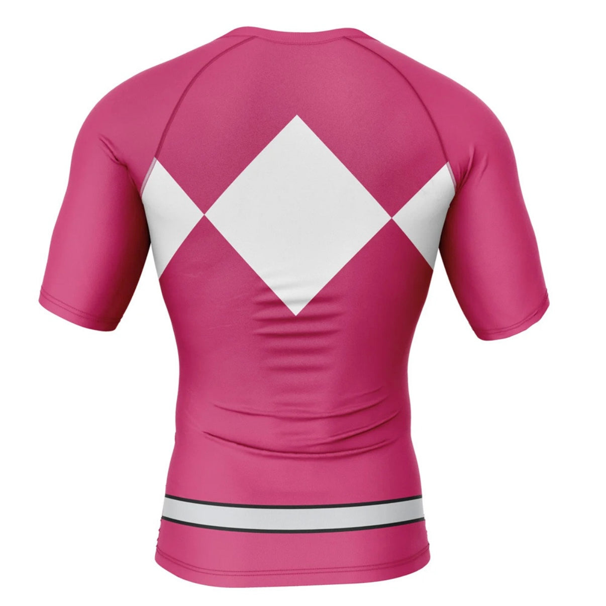 Pink Power Ranger Premium Rash Guard - LONG OR SHORT SLEEVE - MADE TO ORDER 2 WEEK DISPATCH