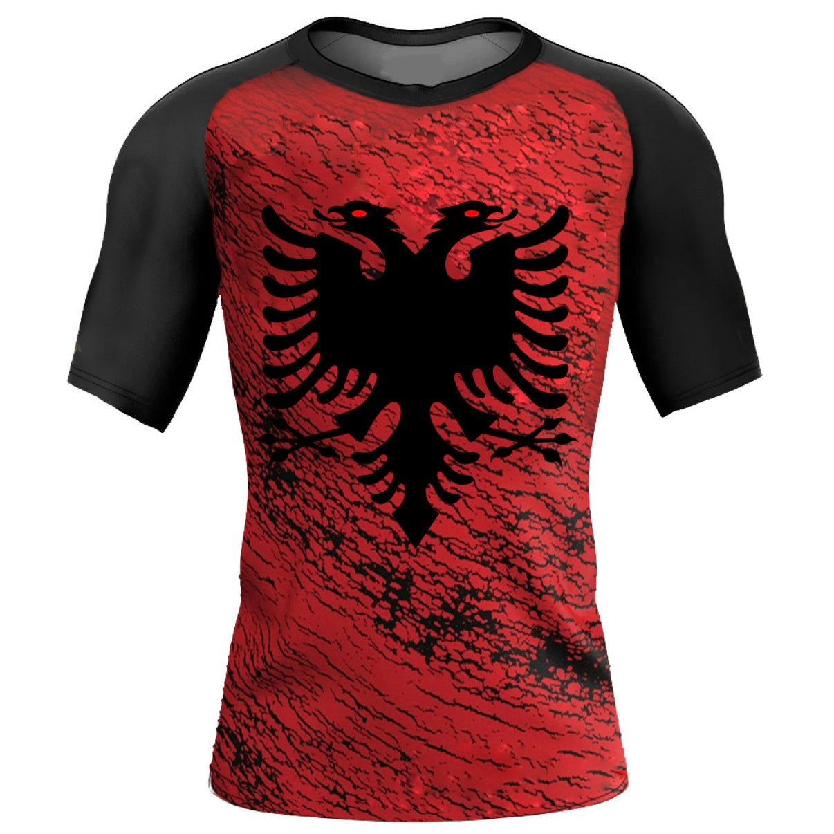 Albania (Shqipëri) Premium Rash Guard - LONG OR SHORT SLEEVE - MADE TO ORDER 2 WEEK DISPATCH