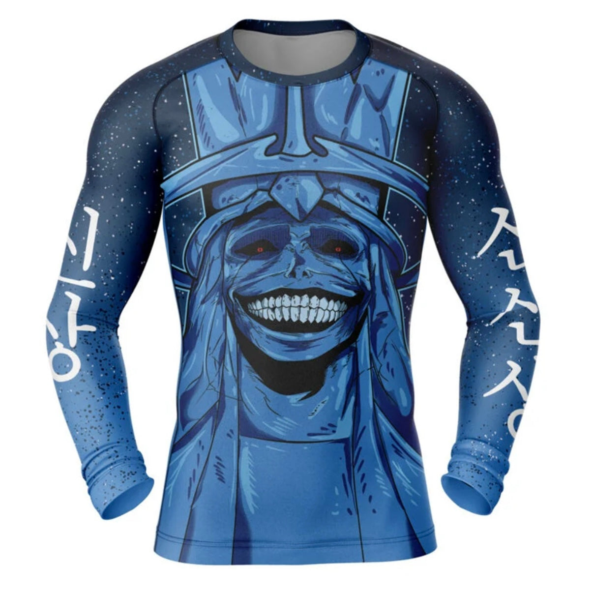 Solo Leveling Statue of God Premium Long Sleeve Rash Guard - MADE TO ORDER 2 WEEK DISPATCH
