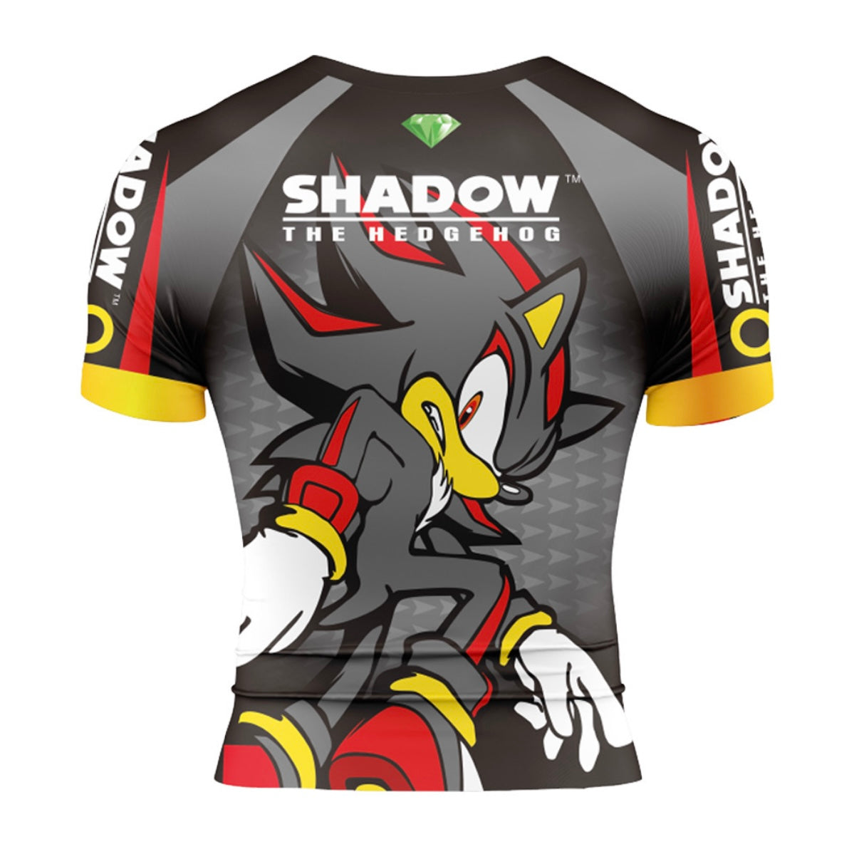 Shadow The Hedgehog Premium Short Sleeve Rash Guard - MADE TO ORDER 2 WEEK DISPATCH