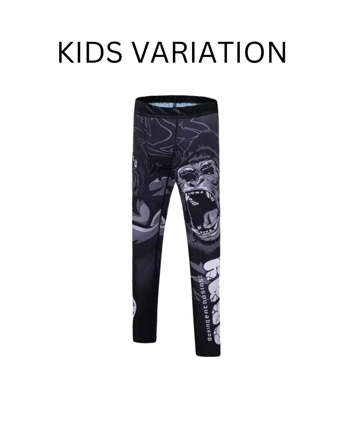 Gorilla Premium Compression Spats for BJJ, MMA, Wrestling, CrossFit, Yoga, Running, Cycling, and More - MADE TO ORDER 2 WEEK DISPATCH