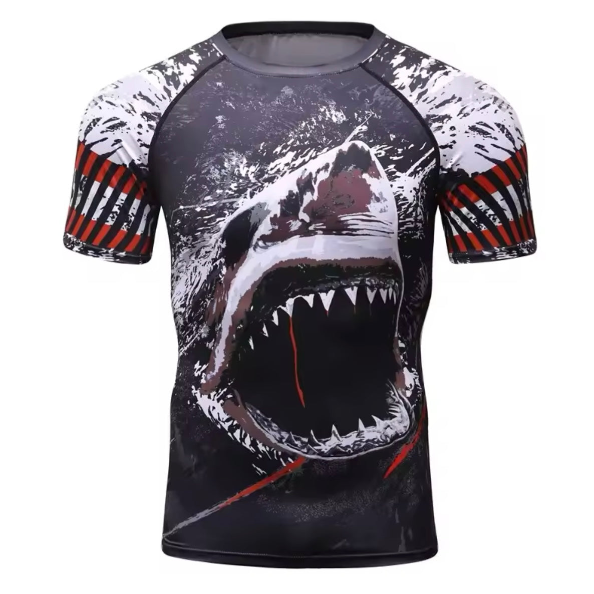 Shark Premium BJJ / MMA Rash Guard - LONG & SHORT SLEEVE VARIATIONS - MADE TO ORDER 2 WEEK DISPATCH