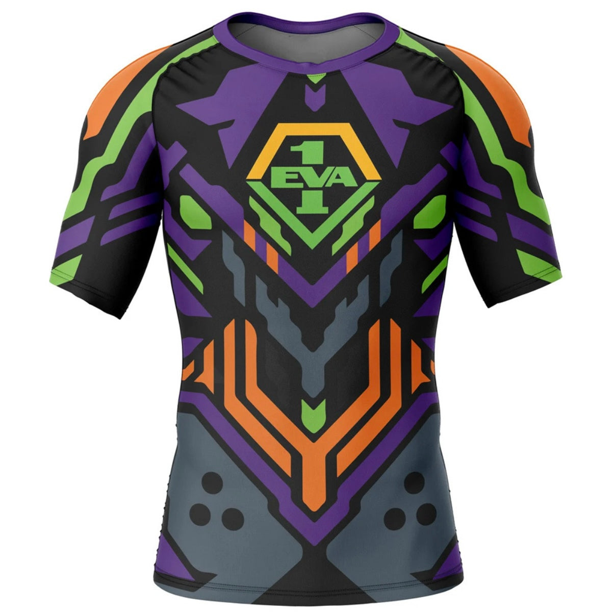 Evangelion Eva 01 Premium Rash Guard - LONG OR SHORT SLEEVE - MADE TO ORDER 2 WEEK DISPATCH