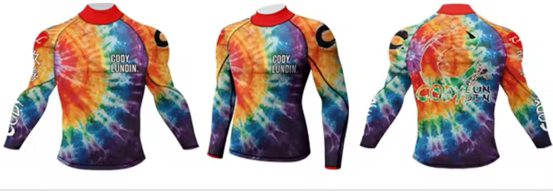 Colourful Premium BJJ / MMA High Neck Rash Guard - LONG & SHORT SLEEVE VARIATIONS - MADE TO ORDER 2 WEEK DISPATCH