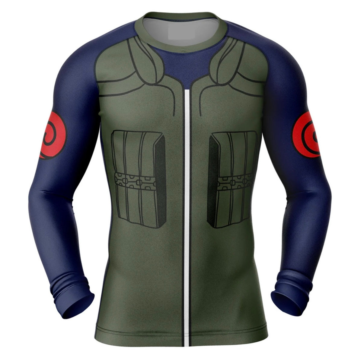 Naruto Kakashi Premium Rash Guard - LONG OR SHORT SLEEVE - MADE TO ORDER 2 WEEK DISPATCH