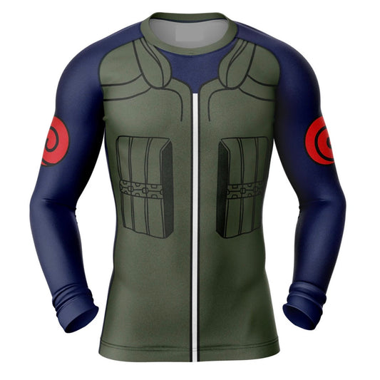 Naruto Kakashi Premium Rash Guard - LONG OR SHORT SLEEVE - MADE TO ORDER 2 WEEK DISPATCH