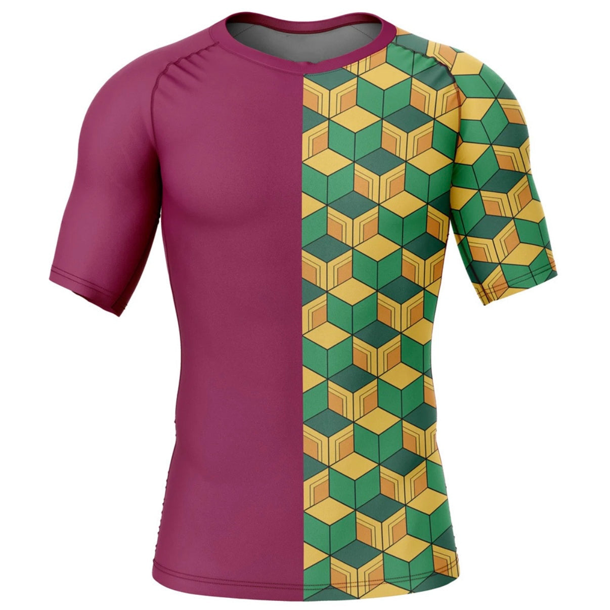 Demon Slayer Giyu Premium Rash Guard - LONG OR SHORT SLEEVE - MADE TO ORDER 2 WEEK DISPATCH
