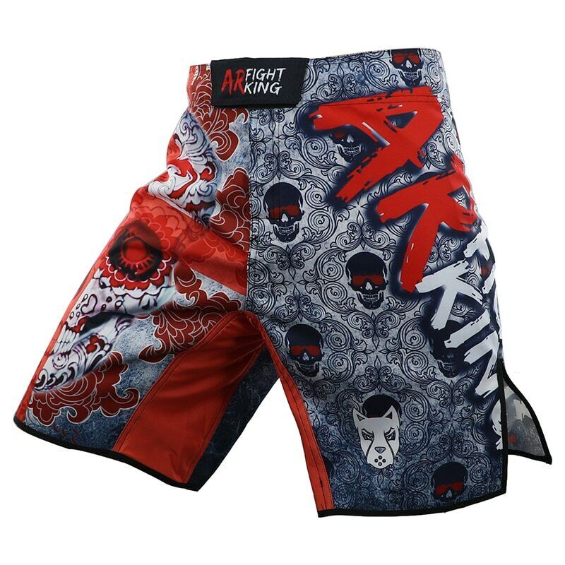 Red Cross Skull Premium MMA Grappling Shorts - MADE TO ORDER 2 WEEK DISPATCH