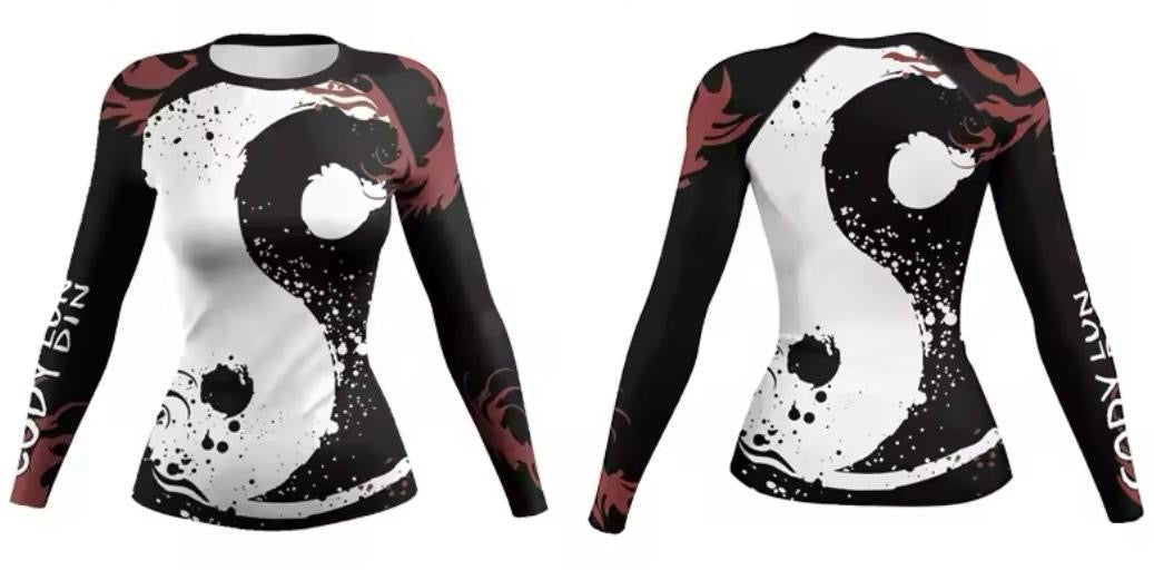 Women’s Yin Yang Premium BJJ / MMA Rash Guard - MADE TO ORDER 2 WEEK DISPATCH