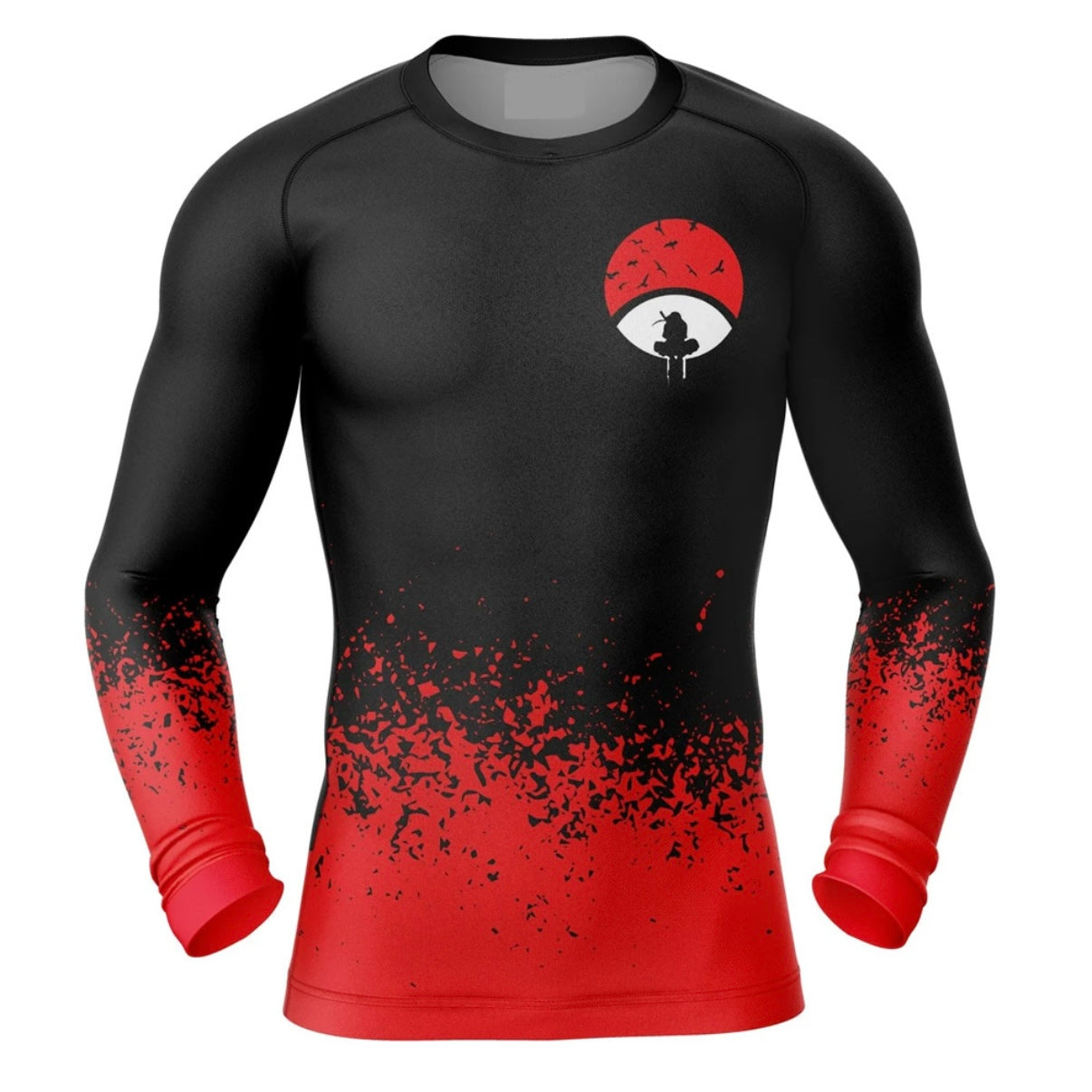 Naruto Sharingan Premium Rash Guard - LONG OR SHORT SLEEVE - MADE TO ORDER 2 WEEK DISPATCH