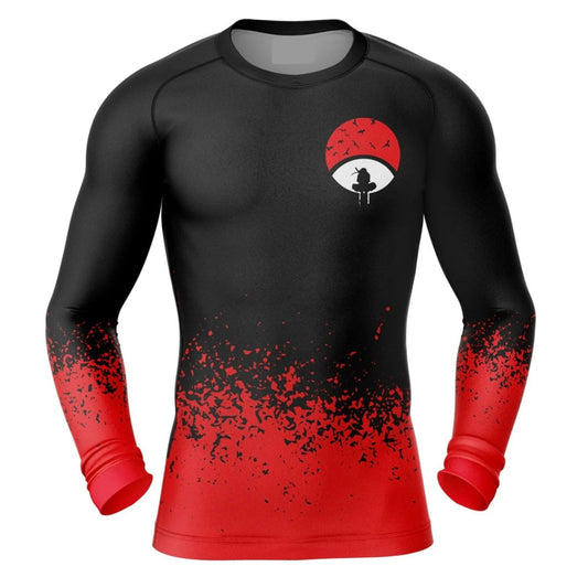 Naruto Sharingan Premium Rash Guard - LONG OR SHORT SLEEVE - MADE TO ORDER 2 WEEK DISPATCH