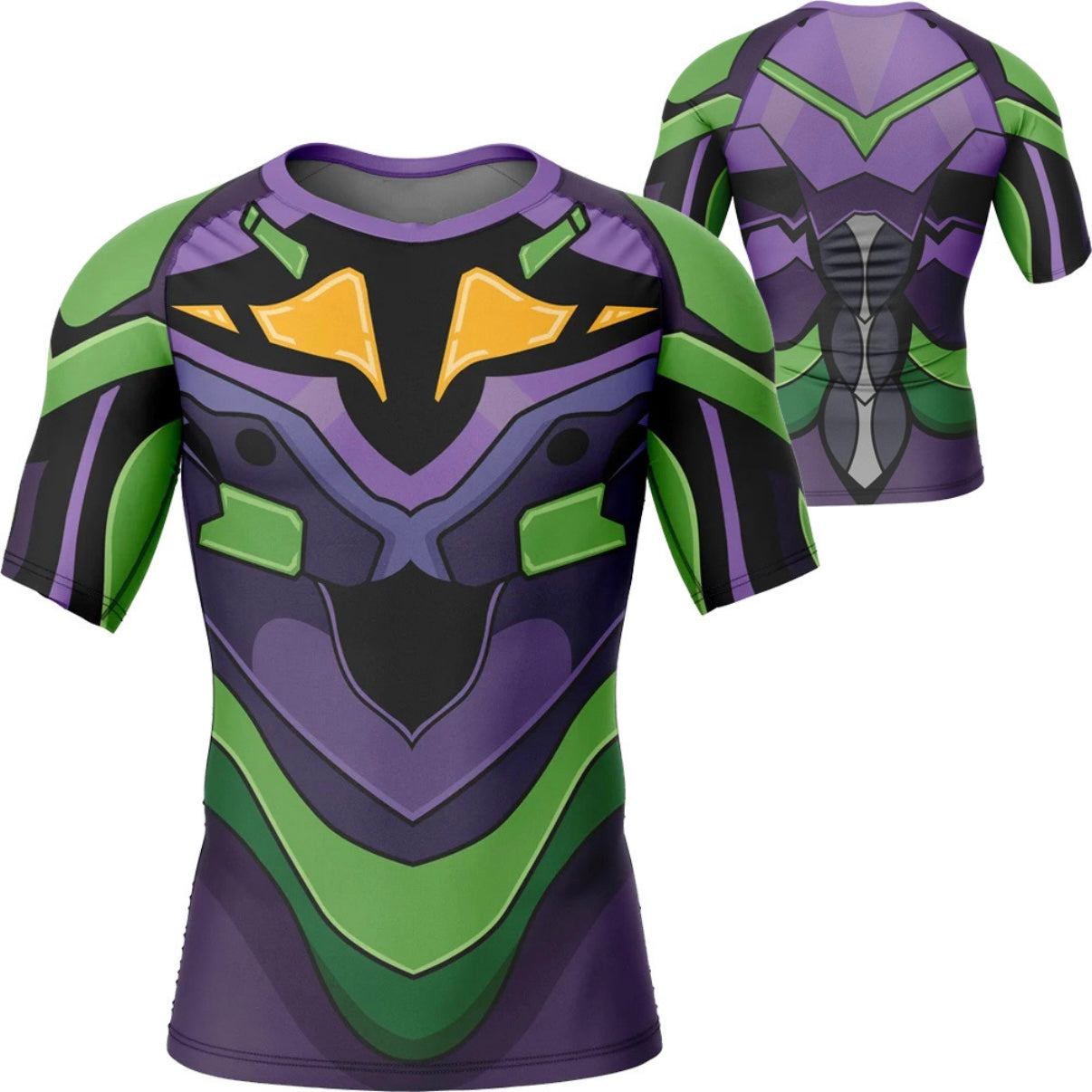 Evangelion Unit One Armor Premium Short Sleeve Rash Guard - MADE TO ORDER 2 WEEK DISPATCH