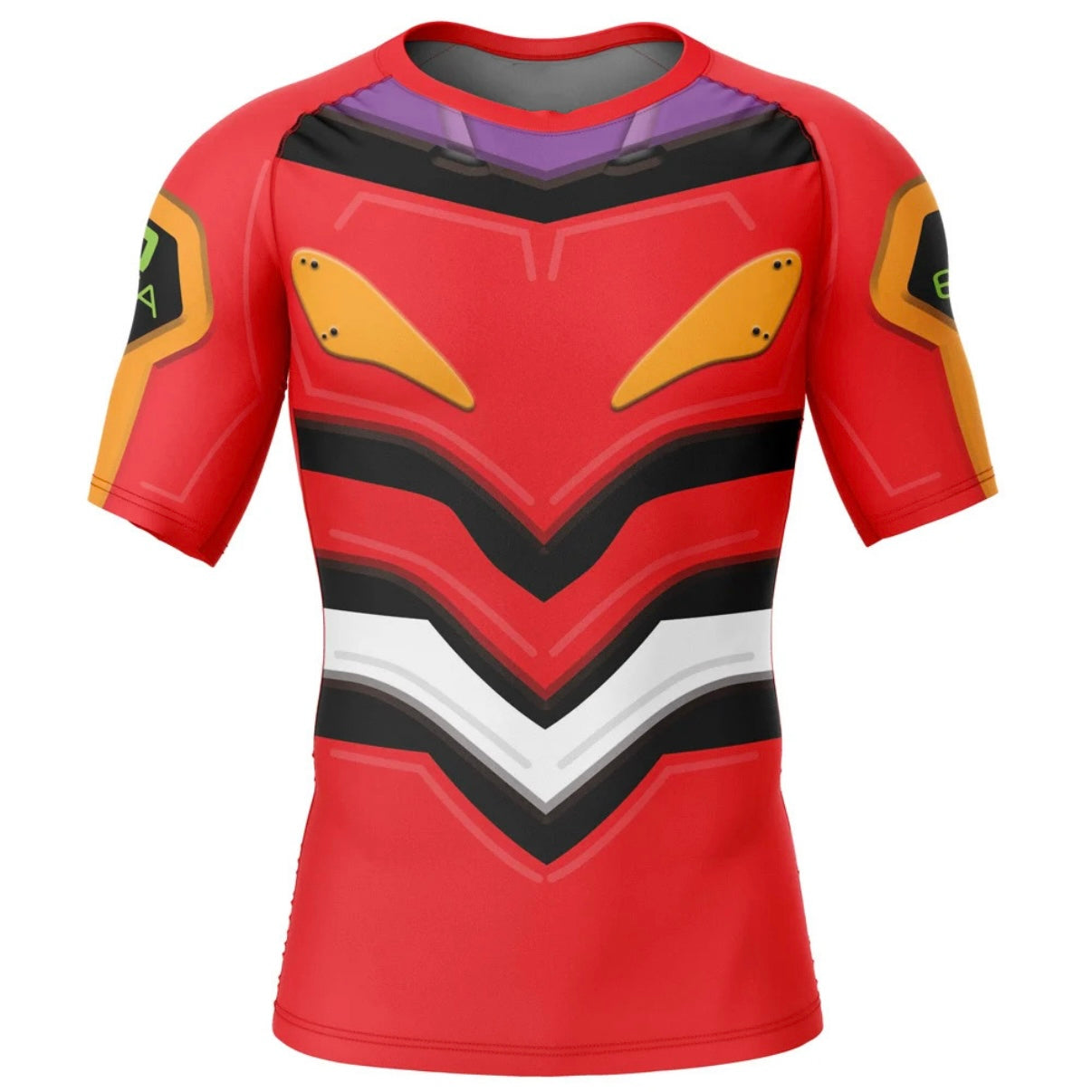 Evangelion Eva-02 Neon Genesis Premium Rash Guard - LONG OR SHORT SLEEVE - MADE TO ORDER 2 WEEK DISPATCH