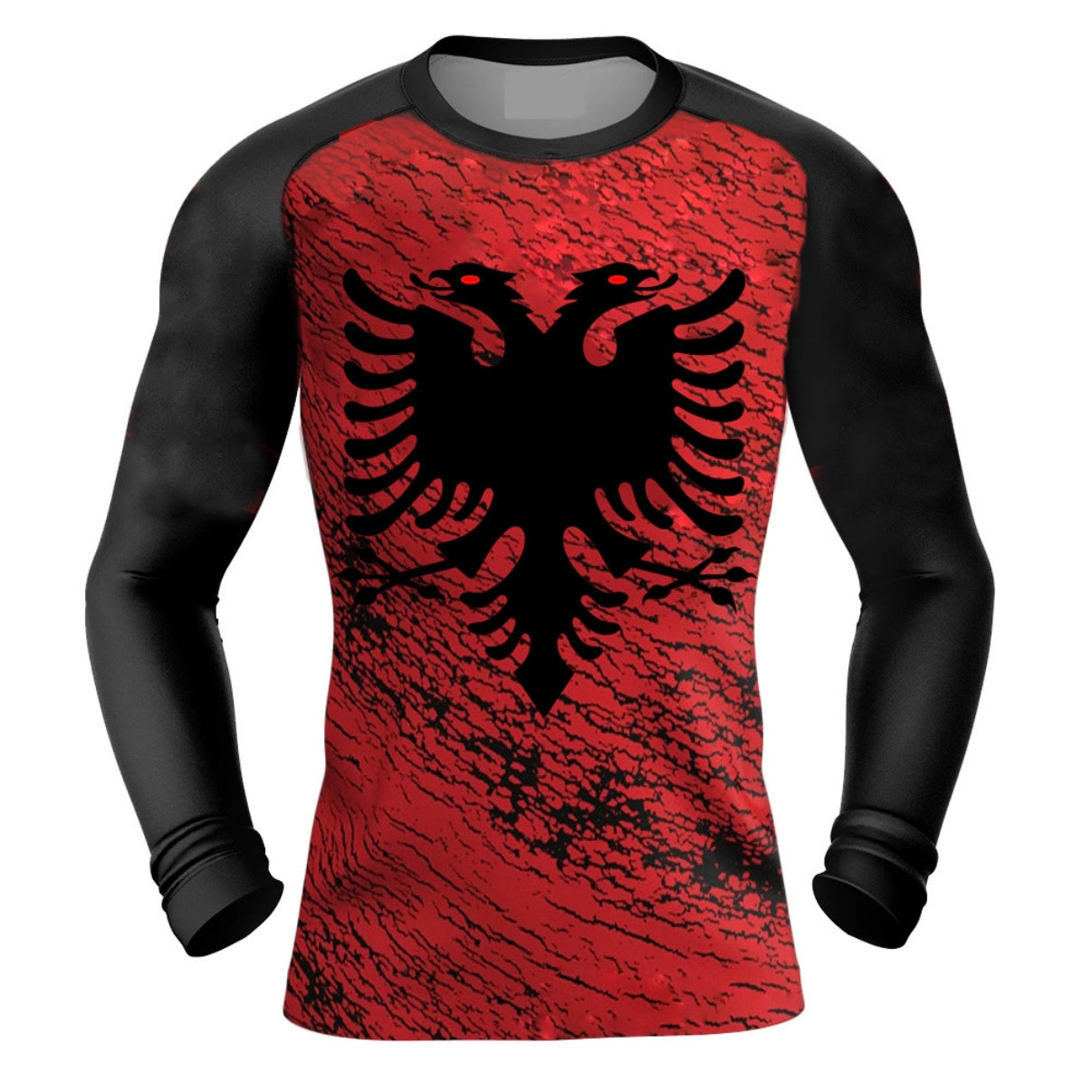Albania (Shqipëri) Premium Rash Guard - LONG OR SHORT SLEEVE - MADE TO ORDER 2 WEEK DISPATCH