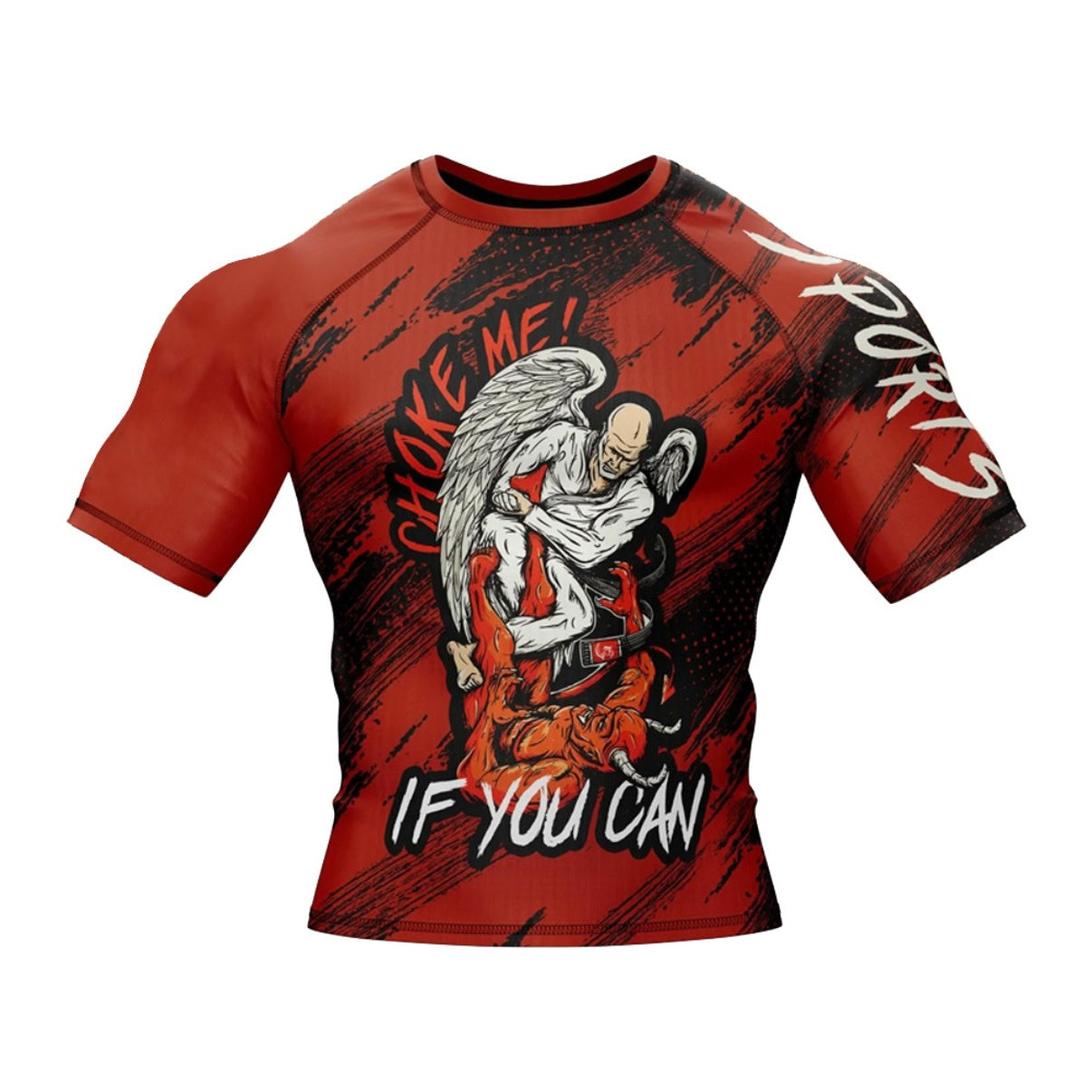 Angel & Devil Premium BJJ / MMA Rash Guard - LONG OR SHORT SLEEVE - MADE TO ORDER 2 WEEK DISPATCH