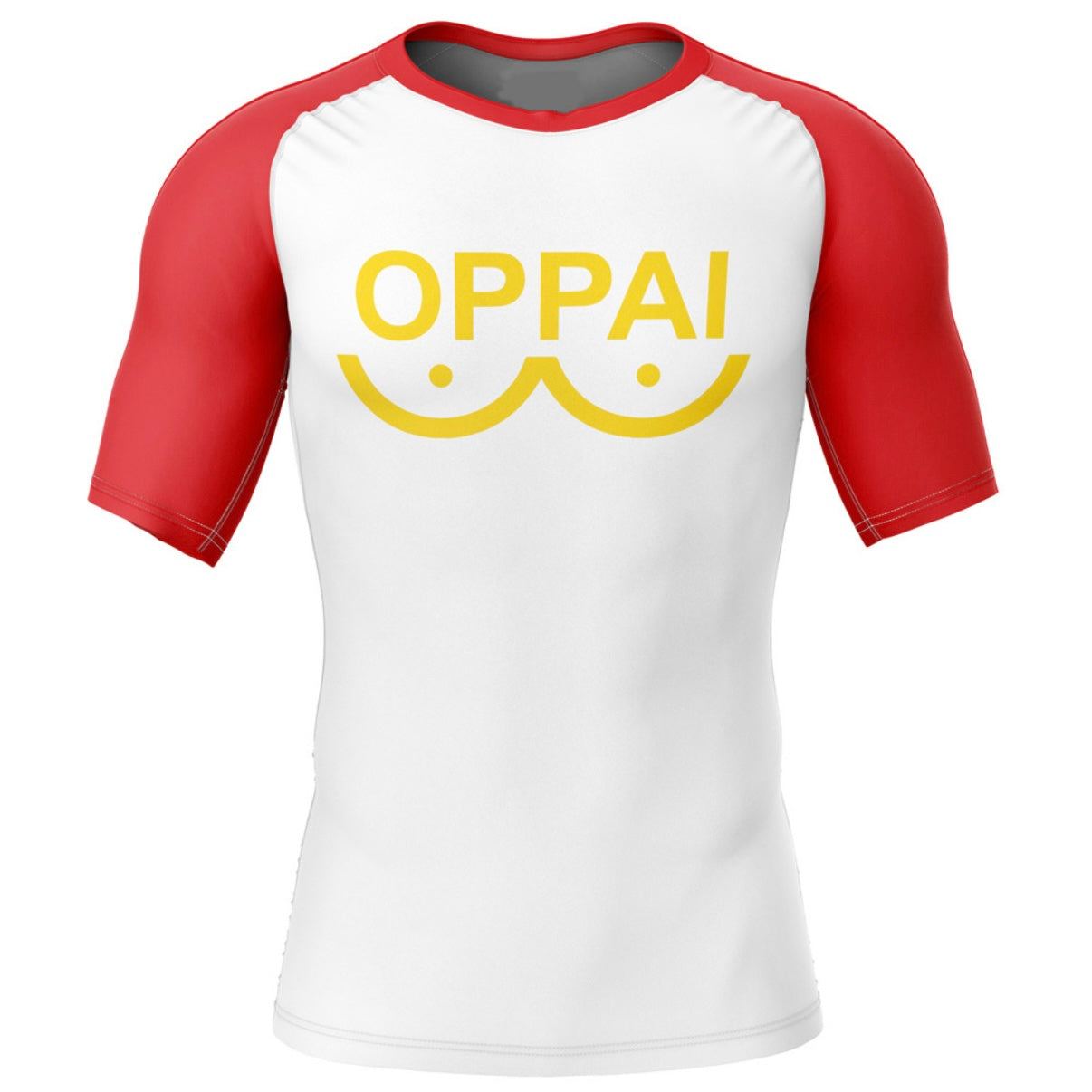 One-Punch Man Saitama Oppai Premium Rash Guard - LONG OR SHORT SLEEVE - MADE TO ORDER 2 WEEK DISPATCH