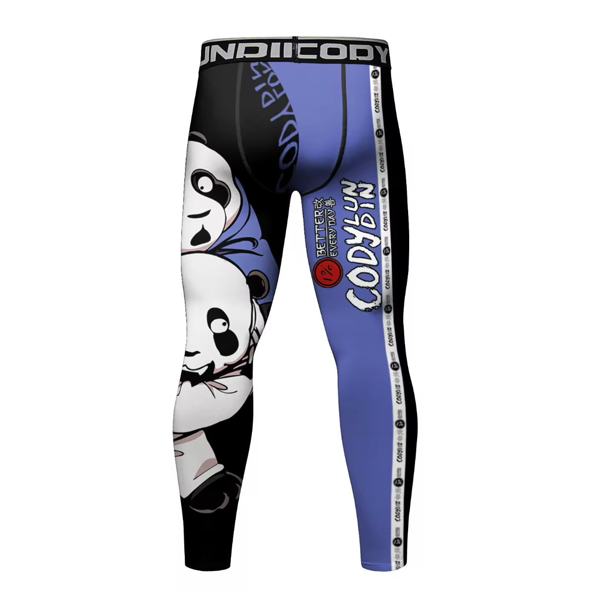 Judo Panda Premium Compression Spats for BJJ, MMA, Wrestling, CrossFit, Yoga, Running, Cycling, and More - MADE TO ORDER 2 WEEK DISPATCH