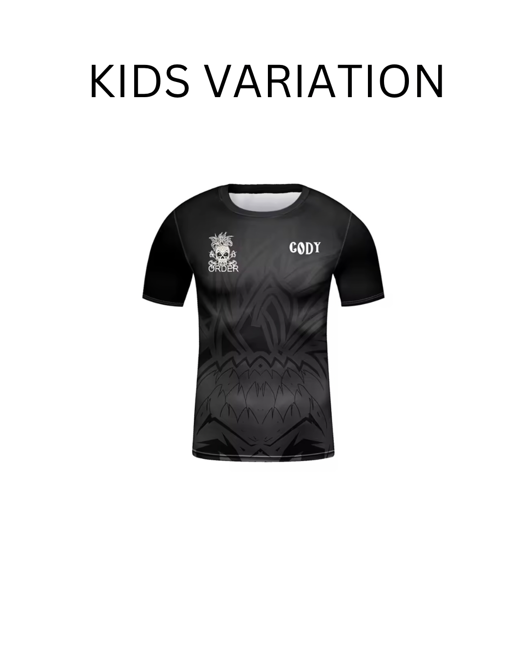 Black Skull Premium BJJ / MMA Rash Guard - LONG & SHORT SLEEVE VARIATIONS - MADE TO ORDER 2 WEEK DISPATCH