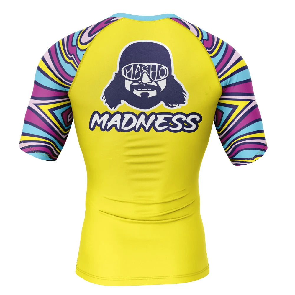 Macho Man Cream of the Crop Premium Short Sleeve BJJ / MMA Rash Guard - MADE TO ORDER 2 WEEK DISPATCH