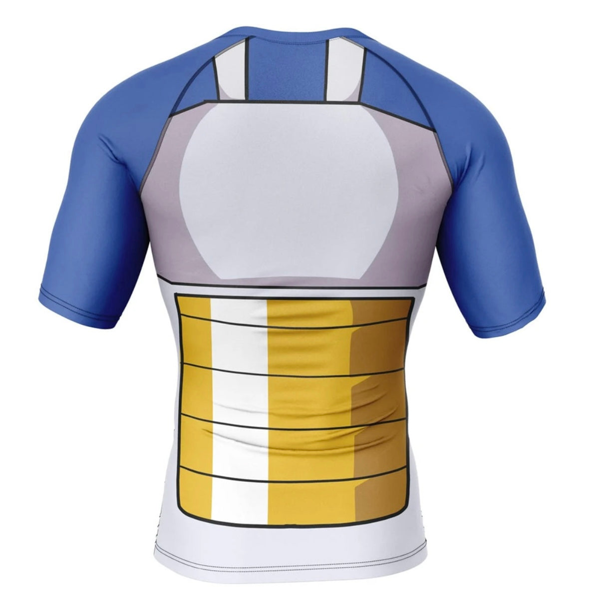 Dragon Ball Z Vegeta Suit Premium Rash Guard - LONG OR SHORT SLEEVE - MADE TO ORDER 2 WEEK DISPATCH