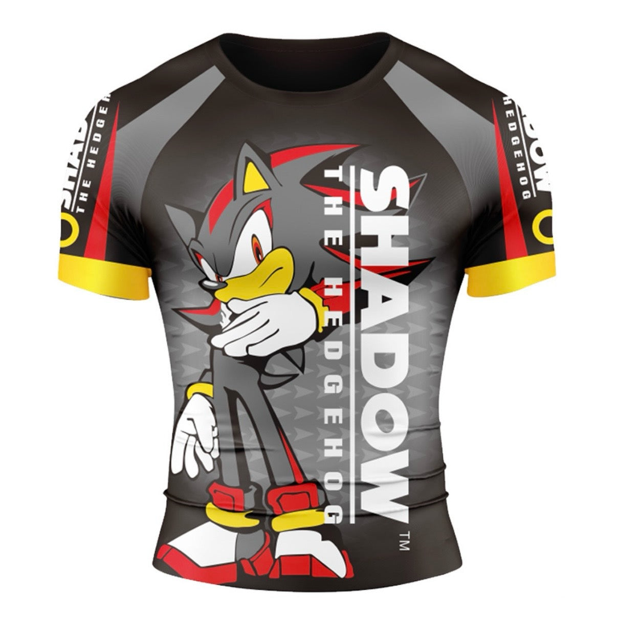 Shadow The Hedgehog Premium Short Sleeve Rash Guard - MADE TO ORDER 2 WEEK DISPATCH