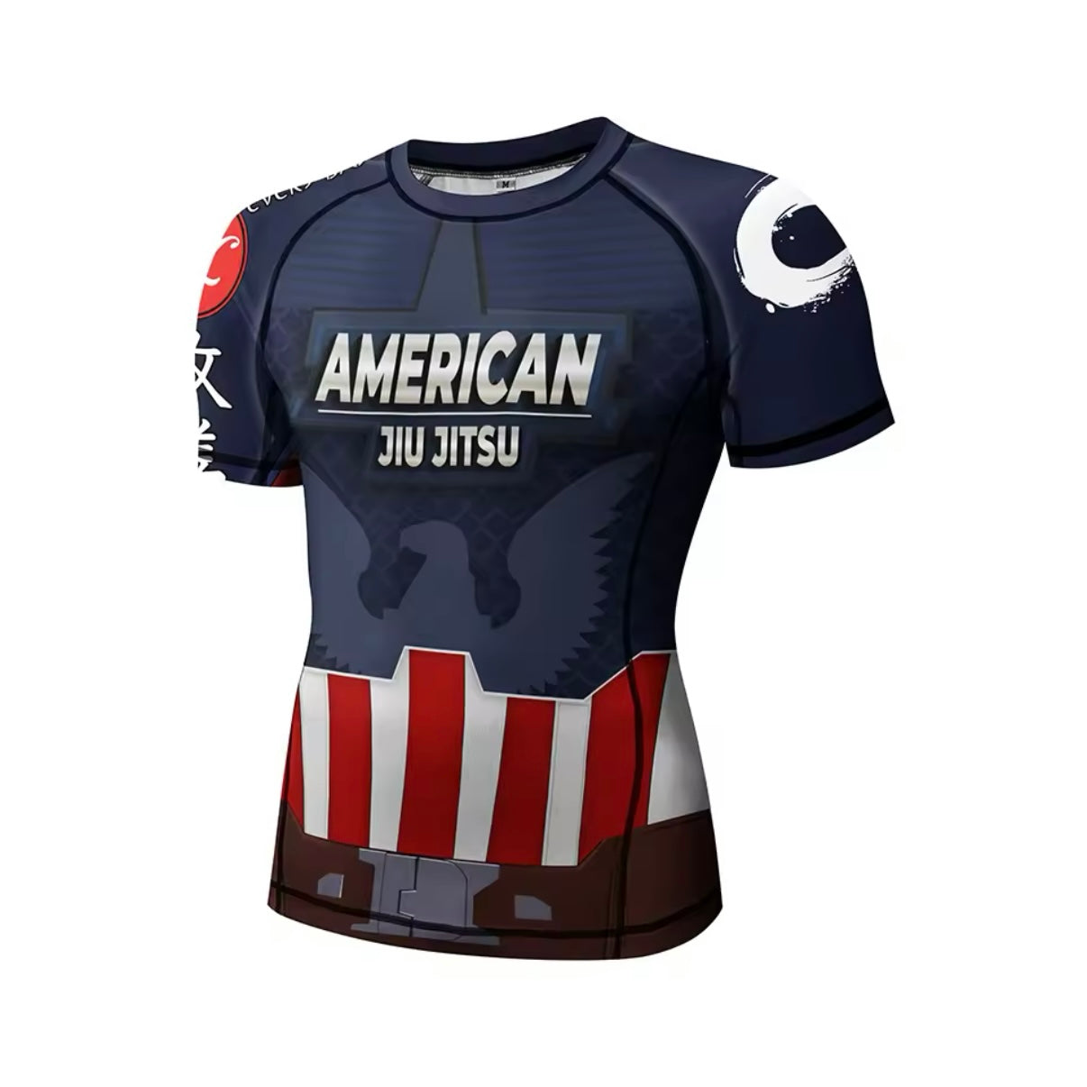 American Jiu Jitsu Premium BJJ / MMA Rash Guard - LONG & SHORT SLEEVE VARIATIONS - MADE TO ORDER 2 WEEK DISPATCH