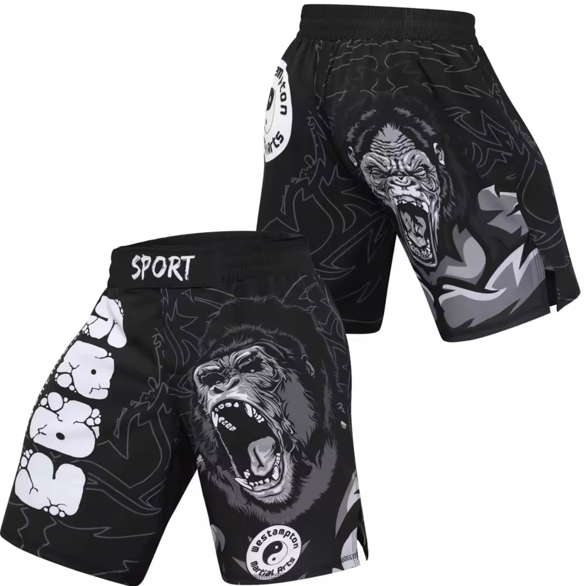 Gorilla Premium BJJ No Gi / MMA Set. Rash Guard, Shorts & Spats - MADE TO ORDER 2 WEEK DISPATCH