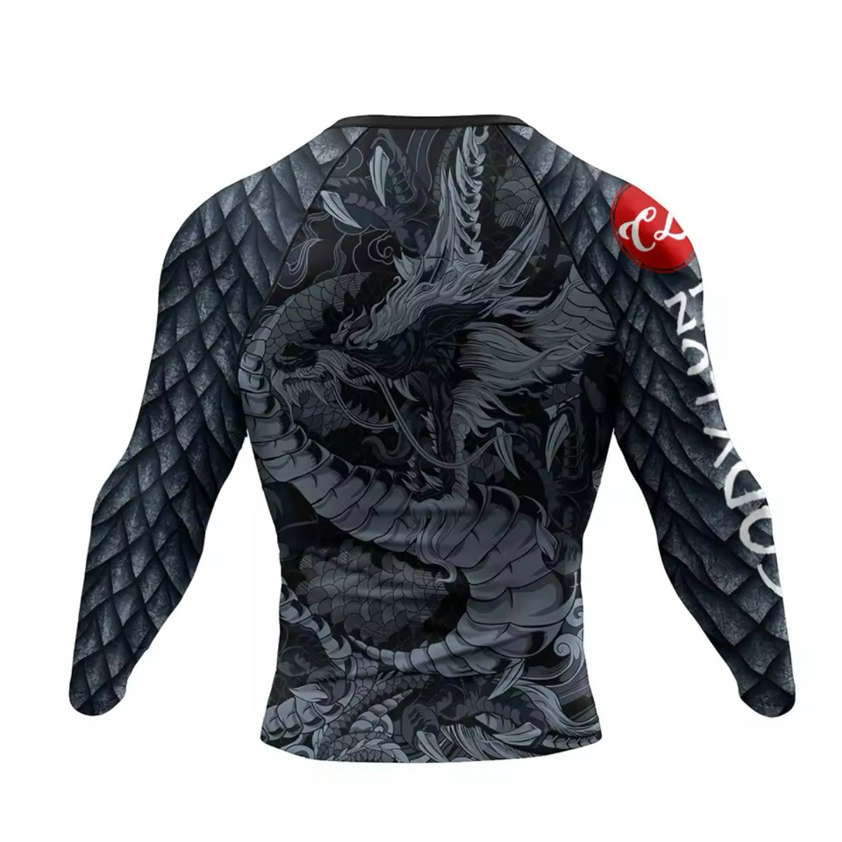 Black Dragon Premium BJJ / MMA Rash Guard - LONG & SHORT SLEEVE VARIATIONS - MADE TO ORDER 2 WEEK DISPATCH