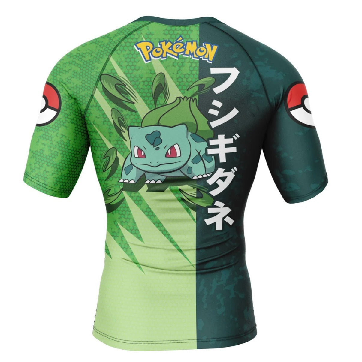 Pokemon Bulbasaur Premium Short Sleeve Rash Guard - MADE TO ORDER 2 WEEK DISPATCH