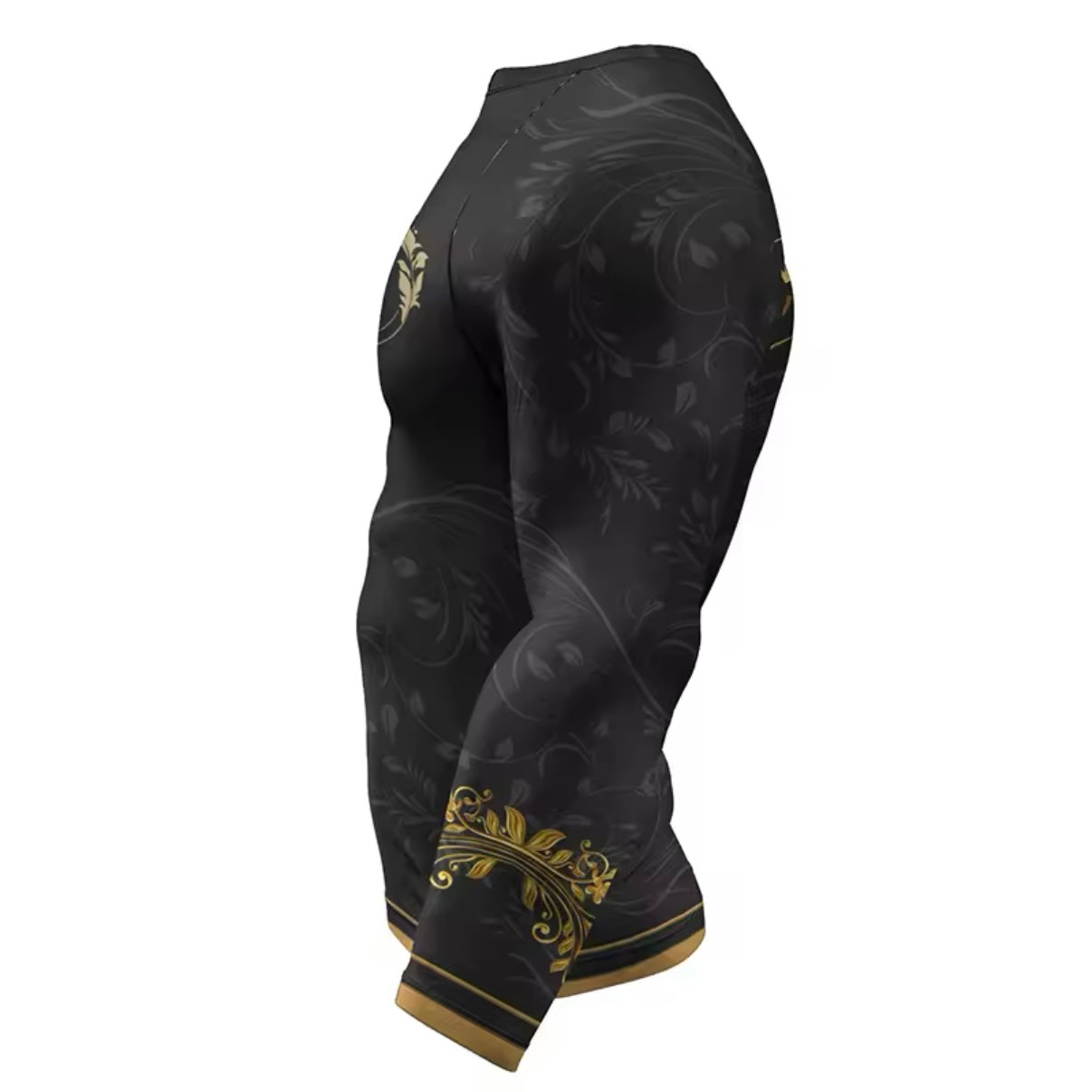 Black & Gold Premium BJJ / MMA Rash Guard - LONG & SHORT SLEEVE VARIATIONS - MADE TO ORDER 2 WEEK DISPATCH