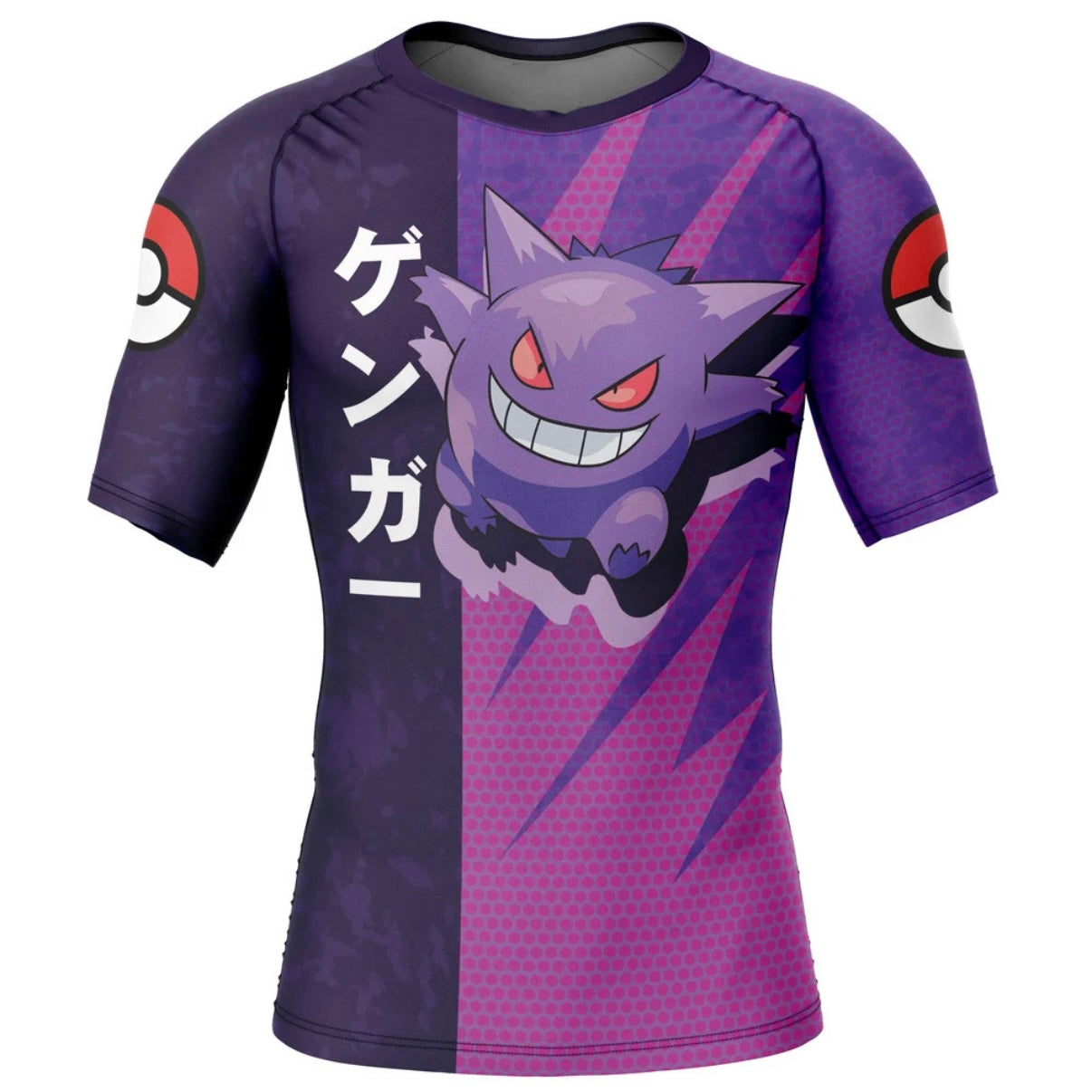 Pokemon Gengar Premium Short Sleeve Rash Guard - MADE TO ORDER 2 WEEK DISPATCH