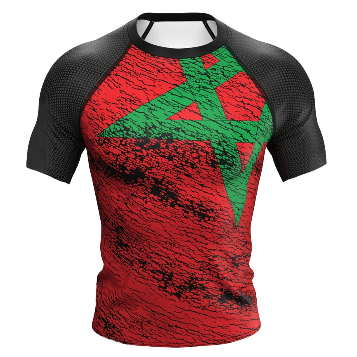 Morocco (al-Maghrib) Premium Rash Guard - LONG OR SHORT SLEEVE - MADE TO ORDER 2 WEEK DISPATCH