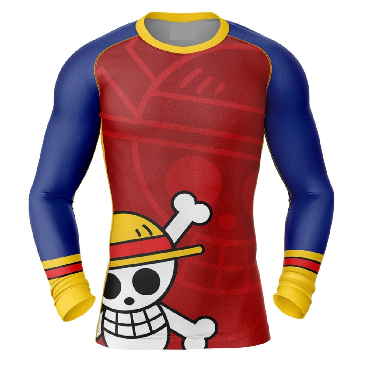 One Piece Monkey D Luffy Premium Rash Guard - LONG OR SHORT SLEEVE - MADE TO ORDER 2 WEEK DISPATCH