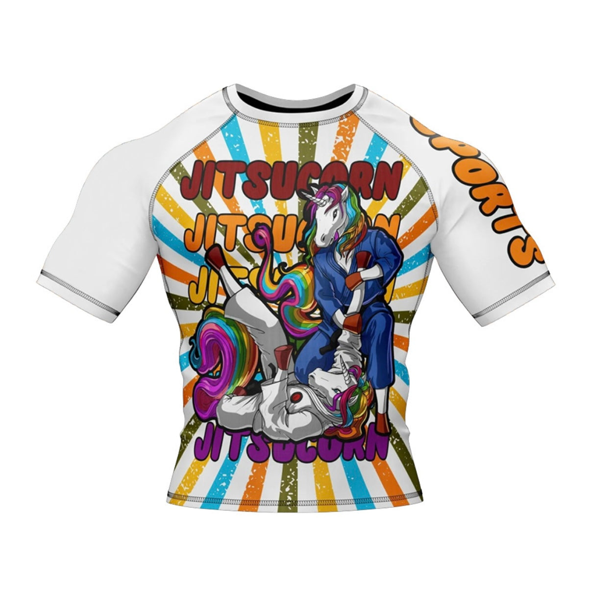 Jitsucorn Premium Rash Guard - LONG OR SHORT SLEEVE - MADE TO ORDER 2 WEEK DISPATCH