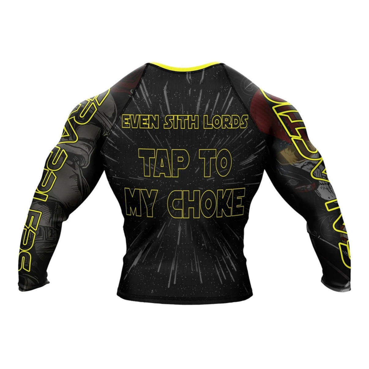 Star Wars Dark Side Choke Premium BJJ / MMA Rash Guard - LONG OR SHORT SLEEVE - MADE TO ORDER 2 WEEK DISPATCH