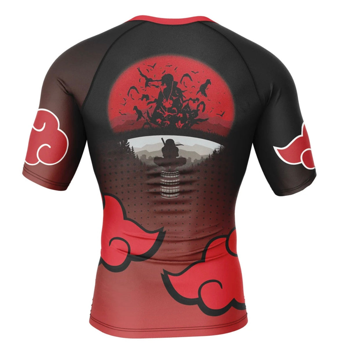 Naruto Itachi Premium Rash Guard - LONG OR SHORT SLEEVE - MADE TO ORDER 2 WEEK DISPATCH