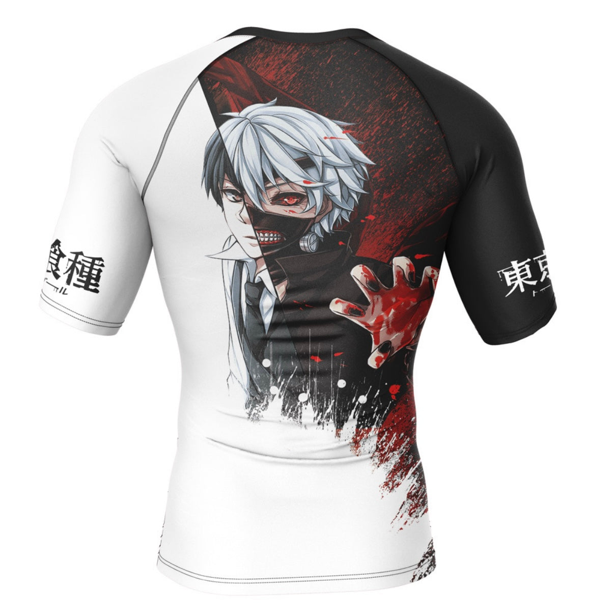 Tokyo Ghoul Ken Kaneki Premium Rash Guard - LONG OR SHORT SLEEVE - MADE TO ORDER 2 WEEK DISPATCH