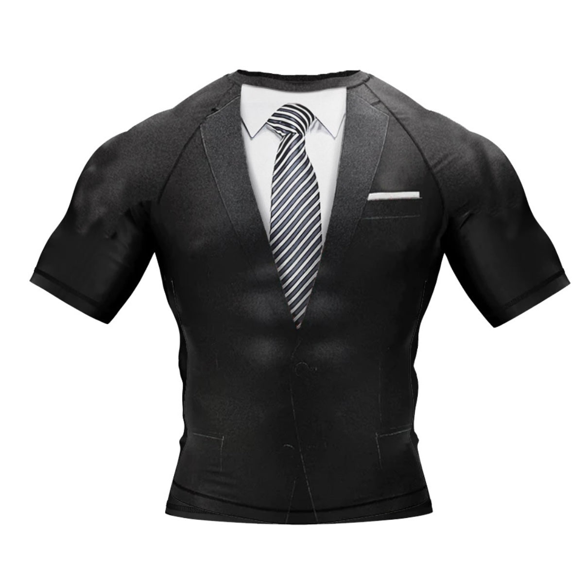 Tuxedo Suit Premium Rash Guard - LONG OR SHORT SLEEVE - MADE TO ORDER 2 WEEK DISPATCH