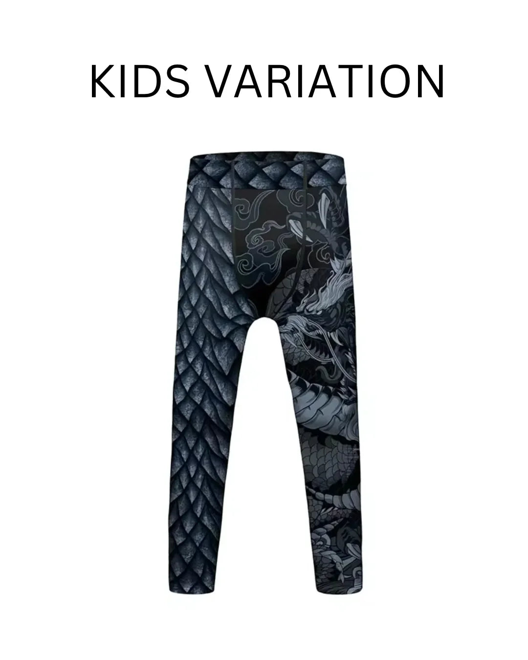 Black Dragon Premium Compression Spats for BJJ, MMA, Wrestling, CrossFit, Yoga, Running, Cycling, and More - MADE TO ORDER 2 WEEK DISPATCH