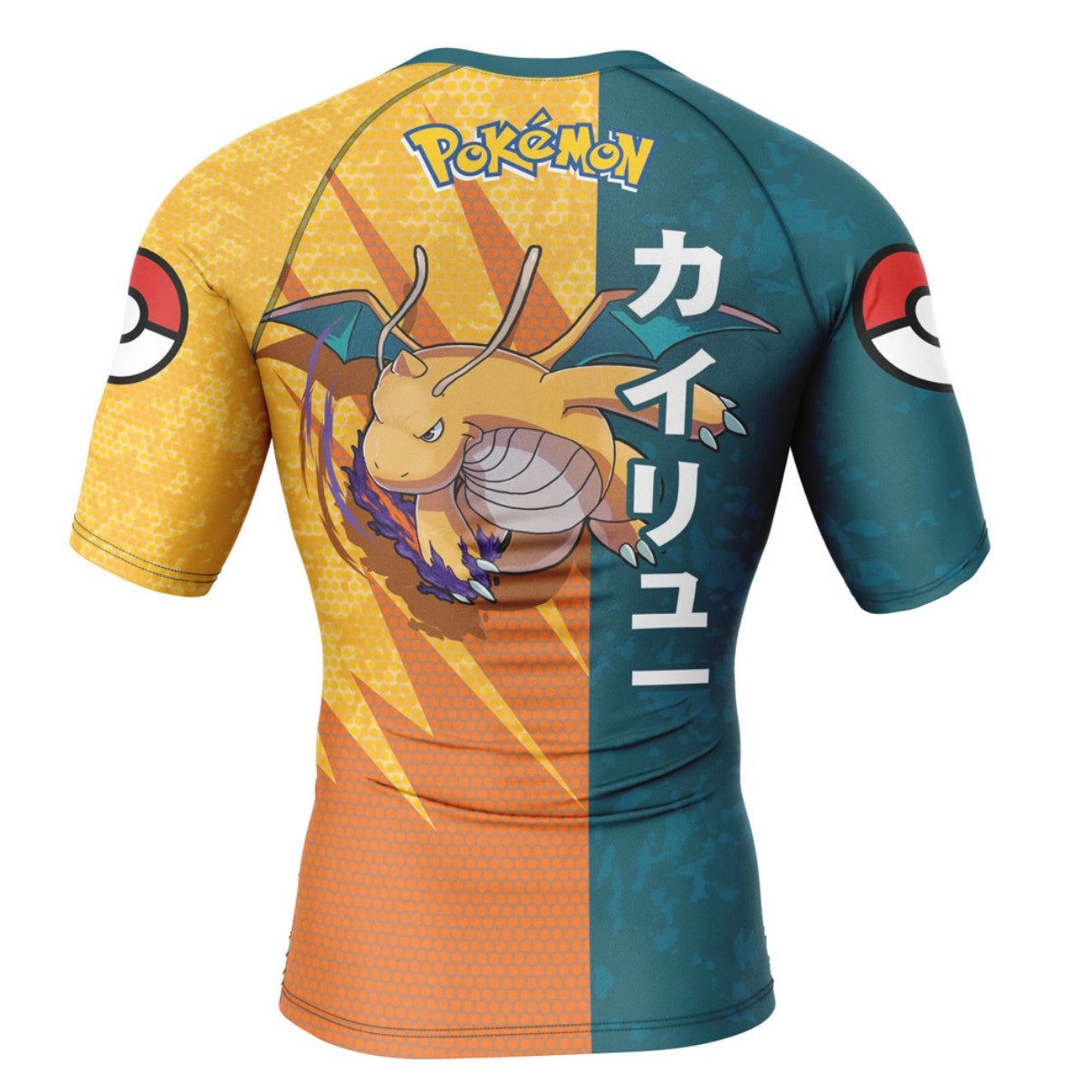 Pokemon Dragonite Premium Short Sleeve Rash Guard - MADE TO ORDER 2 WEEK DISPATCH