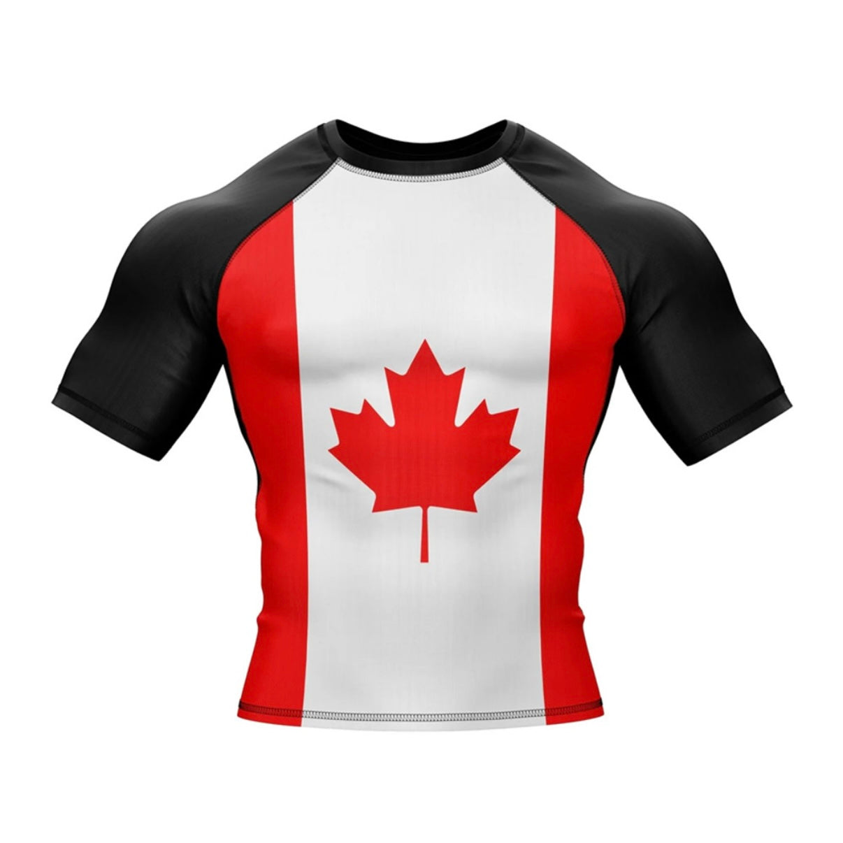 Canada Premium Rash Guard - LONG OR SHORT SLEEVE - MADE TO ORDER 2 WEEK DISPATCH